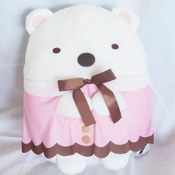 Sumikkogurashi - Strawberry Chocolate Ribbon XL Plush (Shirokuma) - Picture 1 of 2